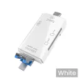 Multifunction Otg Card Reader Type C - 6 In 1 Usb 2.0 All In One Card Reader - Convenient Data Transfer For Multiple Card Types. 