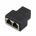 Lan Network Connector One In Two Lan Network Coupler Extender Rj45 Ethernet Extension Cable Converter Adapter. 