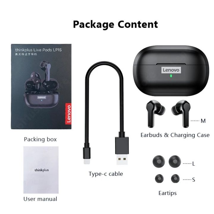 Lenovo%20Thinkplus%20Live%20Pods%20LP1s%20Black%20New%20Edition%20Wireless%20Earbuds%20-%20Image%206