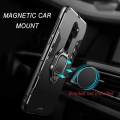For Xiaomi Redmi Note 8 Pro Cover Military Grade Shockproof Armor Phone Case Metal Ring Stand Holder Magnetic Car Mount Hard Protective Back Cover. 