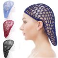 Fashion Handmade Mesh Hair Net Turban Hat Chemo Hats Black Wig Caps Night Cap Comfortable Crochet Hair Snood for Sleeping. 