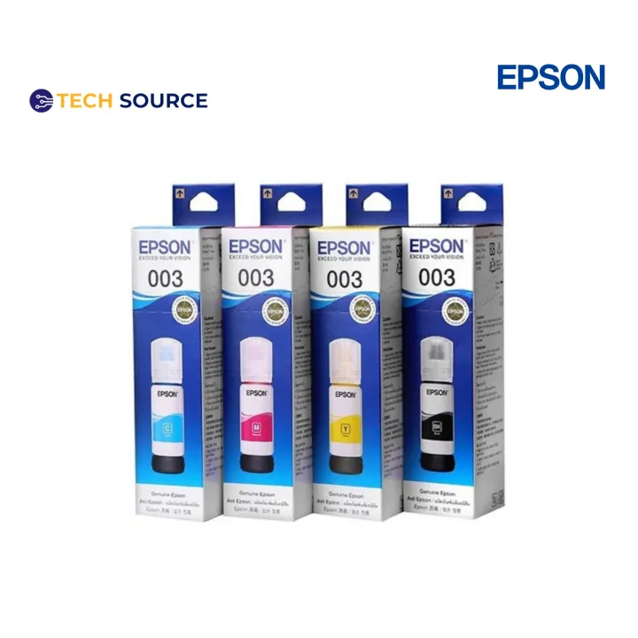 Epson 003 Ink Bottle For   Epson EcoTank L3118, L3158, L3110, L3150, L3250, L3210, L5290 Wi-Fi Multifunction InkTank Printer