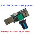 USB Fan Speed Controller DC 4-12V Reducing Noise Multi-stall Adjustment Governor. 