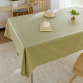 Cotton hemp tablecloth, waterproof and oil-proof, no-wash, laminated dustproof tablecloth, rectangular tablecloth, coffee table, table mat decorative cloth.