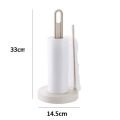 2X Toilet Kitchen Paper Towel Roller Tissue Holder Plastic Rack Desktop Floor Vertical Napkins Stand Bathroom Storage-1.