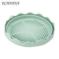 Silicone Fryer Liner 2pcs Silicone Fryer Liner Round Foldable Food Grade Bpa Free Heat Resistant Dishwasher Safe Reusable Oven Baking Tray Basket Bowl Kitchen Supplies Non-stick Fryer Liner. 