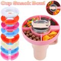 Silicone Snack Platter Cup Tumblers Snack Bowl For Stanley Cup 4 Compartment Reusable Snack Platters Popcorn Snacks Holder.