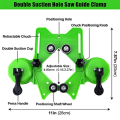 17 PCS Diamond Hole Saw Kit Drill Bits Sets Hollow Drill Set with Double Suction Cups Guide Jig Fixture From 4mm-83mm.