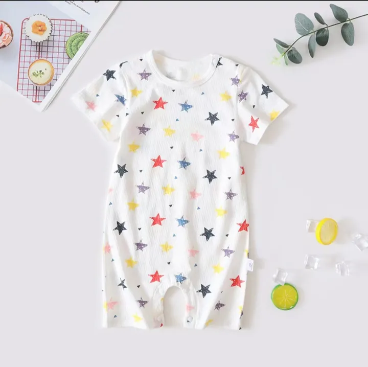 Infant%20and%20toddler%20combed%20cotton%20jumpsuit%20short-sleeved%20breathable%20male%20and%20female%20baby%20summer%20clothes%20and%20thin%20newborn%20pajamas%20for%20summer%20-%20Image%206