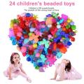 1 Set Children Kids Girls DIY Bracelet Beads 24 Compartment Arts Craft Jewelry Making Box. 