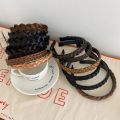 Fried Dough Twist Braid Wig Hair Bands Korean Version Simple Versatile Toothed Non-slip Fishbone Hair Hoops Girls Fashion Hair Ornament.