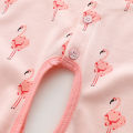 Shanyingfang Autumn New Product Cute Girl Harper Flamingo Korean Spring Pure Cotton A-Class Baby Bodysuit. 