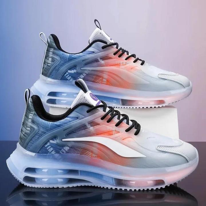 Men Running Shoes Air Cushion Sole Vamp Trainers Breathable