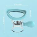 Silicone Eye Wash Cup Eye Cleaner Cup Manual Air Pressure Eye Cleaning Cup Eye Cup for Effective Eye Cleansing Eye Shaped Rim JokeT.