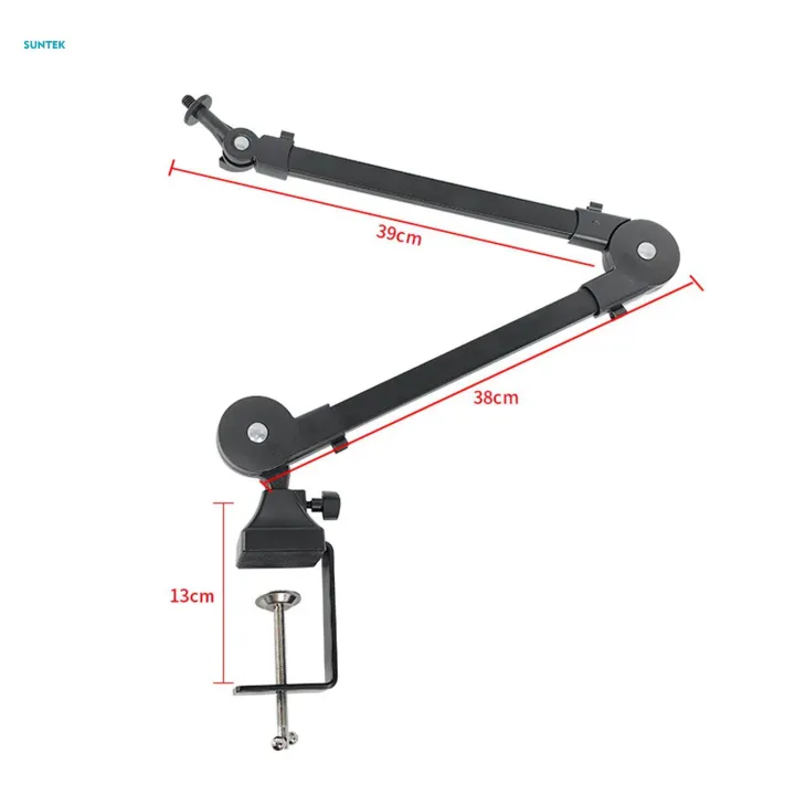 Microphone%20Arm%20Mic%20Stand%20Desk%20Mounted%20Foldable%20Clip%20on%20Cable%20Management%20Holder%20Accessory%20360%C2%B0%20Rotation%20Space%20Saving%20for%20Video%20Gaming%20-%20Image%205