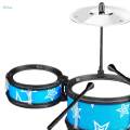 Kids Drum Set Childrens Simulation Drum Toy for Birthday Christmas Holiday.