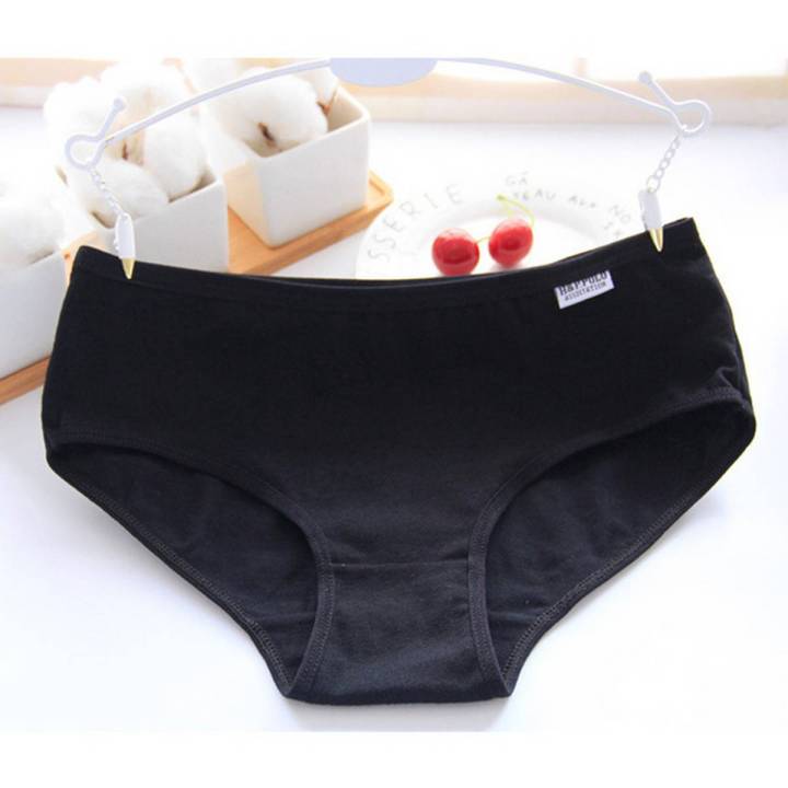 Black Color Seamless Cotton Soft Panty For Girls And Women's-01 Piece