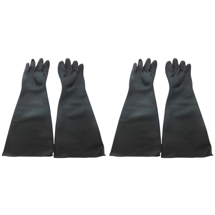 2X Sand Blasting Gloves for Sandblast Cabinet Gloves 60x20cm