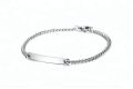 Blank ID name bar bracelet jewelry custom high polished blank men bracelet stainless steel.