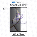 For Tecno Spark 20 Pro+ KJ7 LCD Display Touch Screen Front Glass Lens + Lamination OCA. 