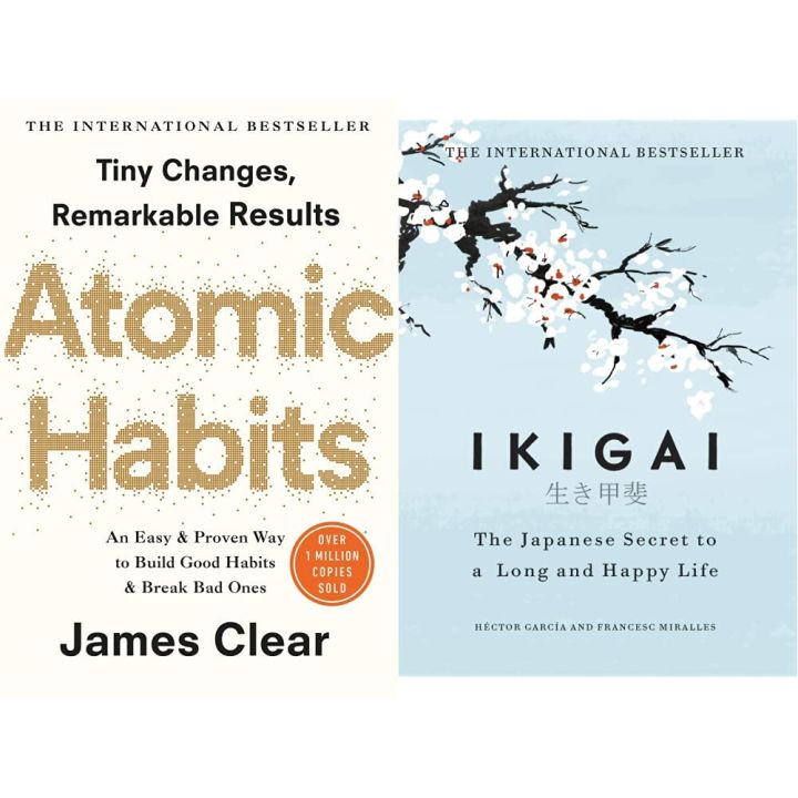 Set of 2 Books(Atomic Habits + Ikigai)