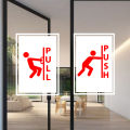 2 pieces Push Pull Sticker For Shop And Office Door - Sticker - Stickers.