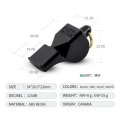 Whistle Fox 40 Classic Plastic Sports Referee Whistle - Black - Reliable Signal For Sports Events. 