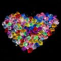 100PCS Plastic Gems Ice Grains Colorful Stones Children Jewels Acrylic Jewels Ice Counter Crystal Diamonds DIY Crafts Beads Toy. 