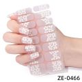 1Set INS Trendy 16 Strips Semi Cured Gel Nail Sticker French Nail Art Gradient Colors Gel Full Nail Wraps Gel Nail Polish Strip. 