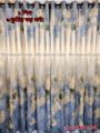 Curtain Porda Synthetic curtains Thick Indian porda Window protector 60*84 inch Classical big size 6 kuchi curtain Blue ash Leaf art.