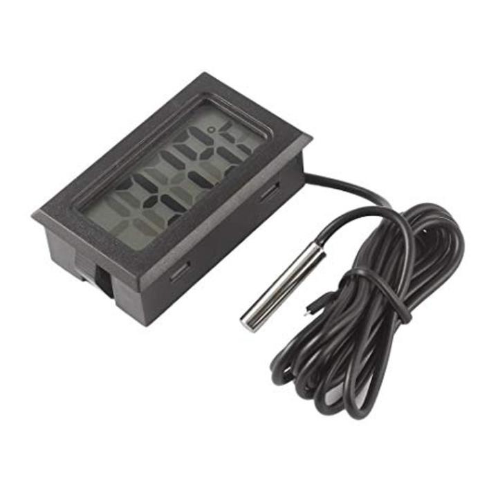 TL8009 TL 8009 Digital LCD Display With Thermometers Temperature Meter Gauge Thermometer Sensor Temperature Sensor Outdoor 1M Length Cable Sensor Probe Temperature Meter