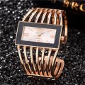 Women's Fashion Quartz Watch Girls' Hollow Out Bracelet Creative Metal Lady Versatile Trend Wristwatches. 