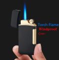 2 Jets Torch Lighter Metal Flint Windproof Gas Double Fleet Booten Cigarette Lighter GL036. 