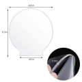 4Pcs Clear Acrylic Sheet Round Panel Thick (4mm) Plastic Acrylic Board for LED Light Base,Sign,DIY Display Projects. 