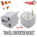 Travel Converter Socket 2 pin to 3 pin Universal Adapter Converter. 