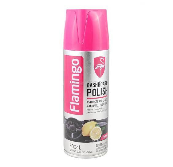 Flamingo Dashboard Polish Lemon /strawberry,450ml - Usedfor Car Motorcycle.