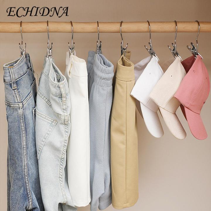 Tl%20Hanger%20Clips%20360%C2%B0%20Rotating%20Metal%20Hanger%20Clips%20for%20Closet%20Organization%20Multipur%20se%20Hat%20Pants%20Storage%20Hook%20rle%20Clots%20Hanger%20-%20Image%207