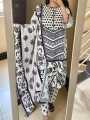 Black & White Full Body Skin Printed Fashionable Three piece.