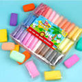 12 Colors/Set Super Light Clay with 3 Tools Air Drying Light Polymer Plasticine Modelling 5D Clay Handmade Educational Toy - 12pcs.