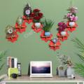 Star Wall Shelf Self without flower . Adhesive Punch Free Wall Decor (1/4/8 Pcs Stand ) Waterproof Premium Quality..