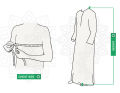 White Color Poly Cotton Thobe Al MADINI Muslim Saudi Arabia Jubba for Men. 