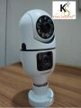 Dual Lens V380 PTZ Bulb IP Night Vision Camera Bulb dual lense camera. 