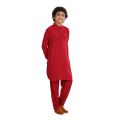 Maroon Color  Kabli Set For Men - Merun Colour Kabil Set - Men'S Premium Quality Meroon Kabli Set - Panjabi. 