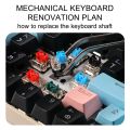 Dustproof 3Pin Switch Mechanical Keyboard Linear Tactile Silent Red Brown Axis Shaft Switch Compatible with MX Switch. 