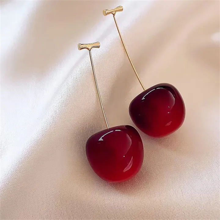Cute%20Cherry%20Fruit%20Acrylic%20Earrings%20Fashionable%20Sweet%20Cherry%20Earrings%20For%20Women%20-%20Image%205