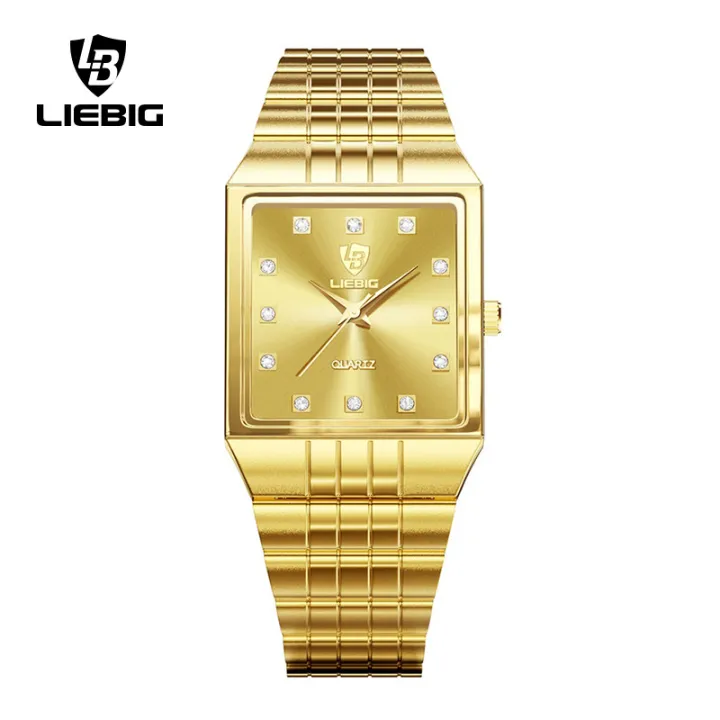 Laibinji%20Cross%20border%20Exclusive%20Classic%20Diamond%20Set%20Women's%20Small%20Square%20Watch%20Gold%20Men's%20and%20Women's%20Watch%20Couple%20Watch%20Quartz%20Watch%20-%20Image%206