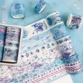 10pcs Sea and Forest Series Washi Tape Set Japanese Paper Stickers Scrapbooking Flower Adhesive Washitape Stationary. 