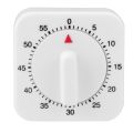 60 Minute Square Mechanical Multi Purpose Timer- white.