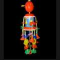 Musical Toy Nursery Manual Merry Go Round Wind Up Toy. 