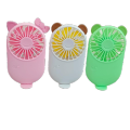 1PCs Cute Portable Mini Fan Handheld USB Chargeable Desktop Fans 3 Mode Adjustable Summer Cooler For Outdoor Travel Office.